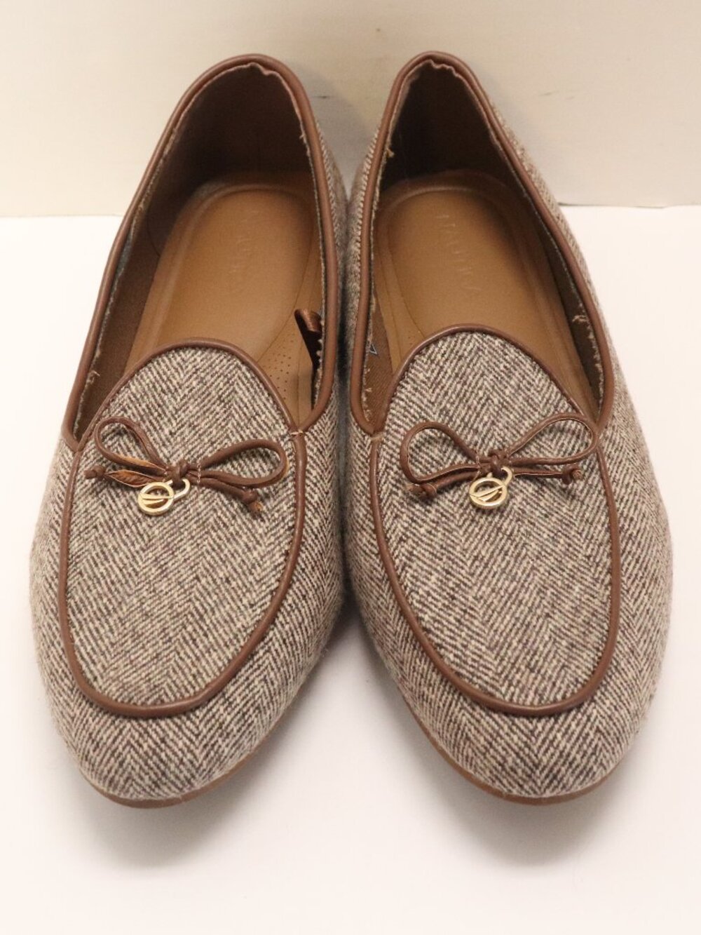 Nautica Brown & White Kelline Slip On Flats Shoes Women's Size 9.5